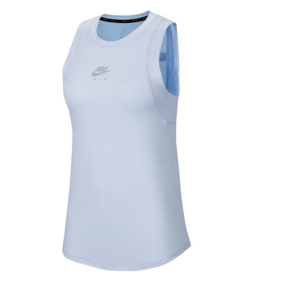 Nike Tops - Nike Running Reflective Tank Top Air Dri Fit Blue Shirt Womens